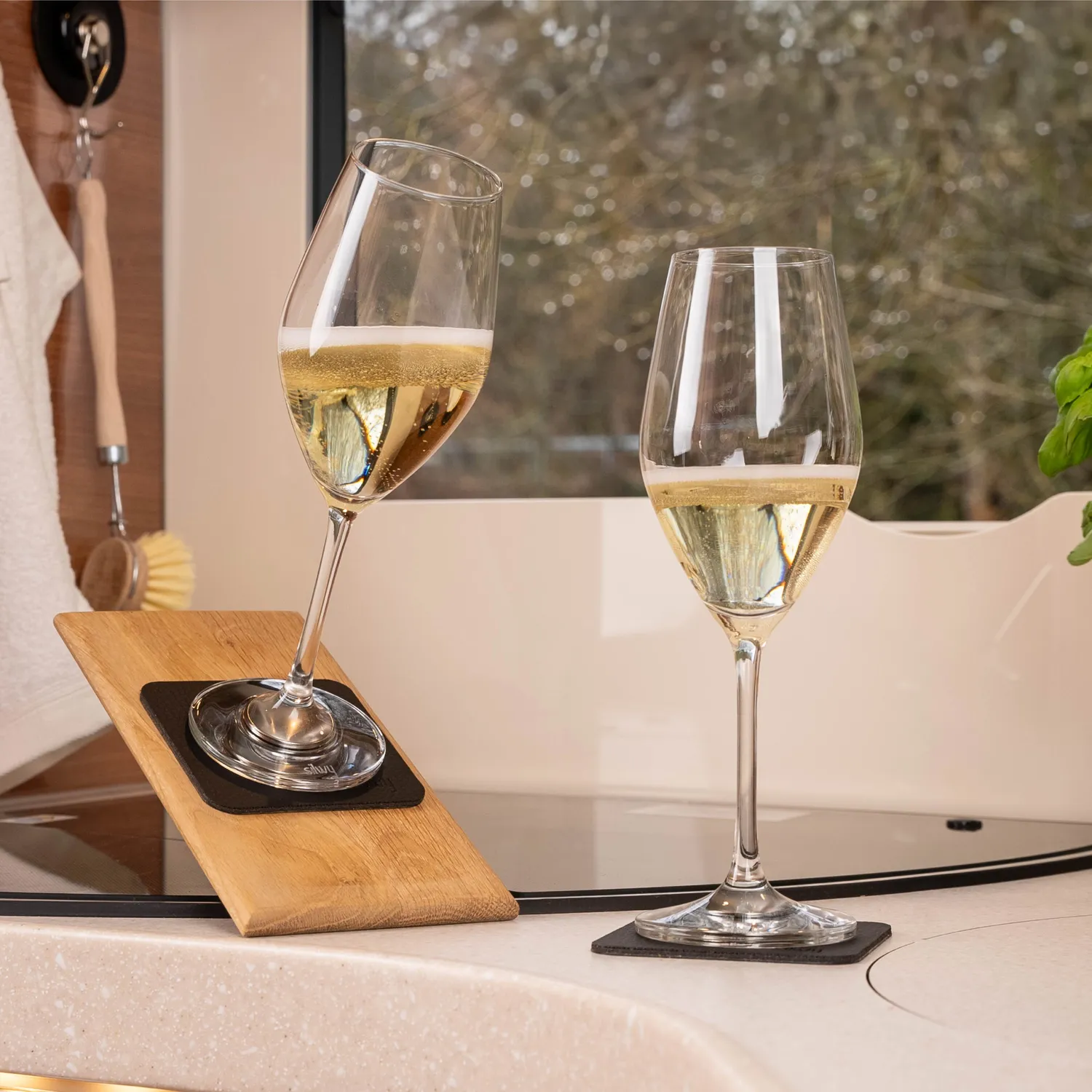 Silwy Champagne Bicchieri Magnetici Cristallo Tritan 2 Pezzi