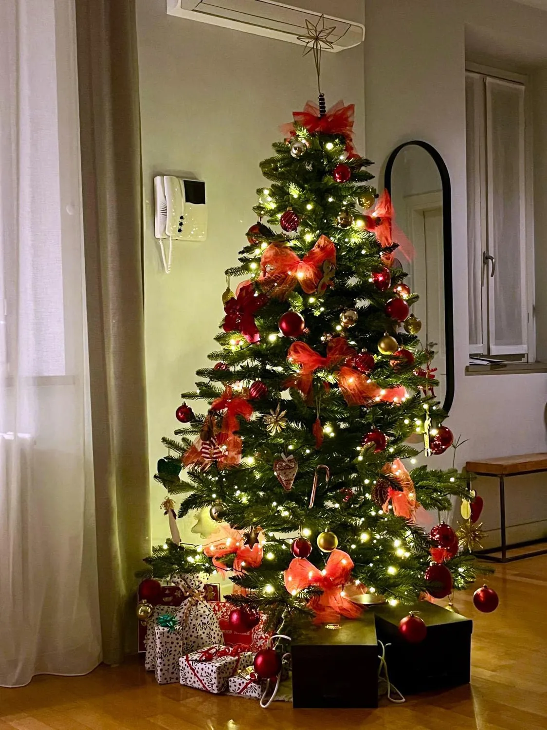Pure Living albero di Natale artificiale 180 cm realistico
