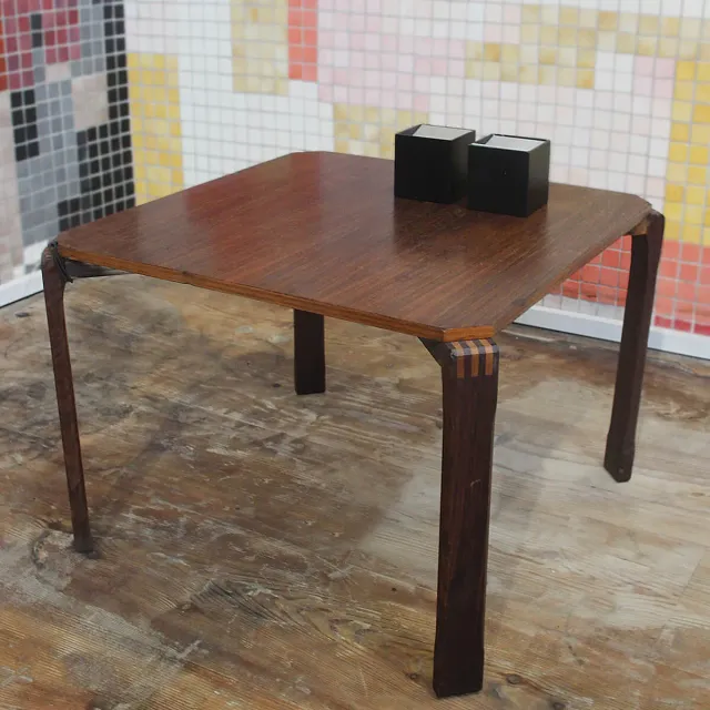 Tavolino da Fumo Anni 60 in Teak Vintage
