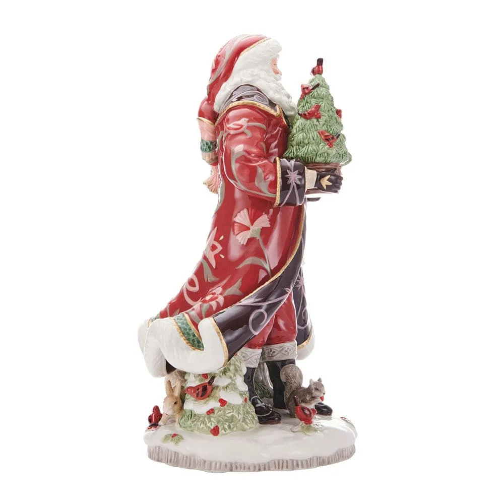 Fitz and Floyd Chalet statuina Babbo Natale 49,5 cm
