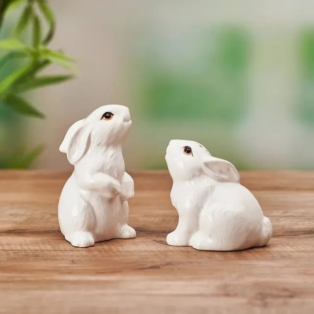 Fitz and Floyd Meadow Rabbit set sale e pepe ceramica