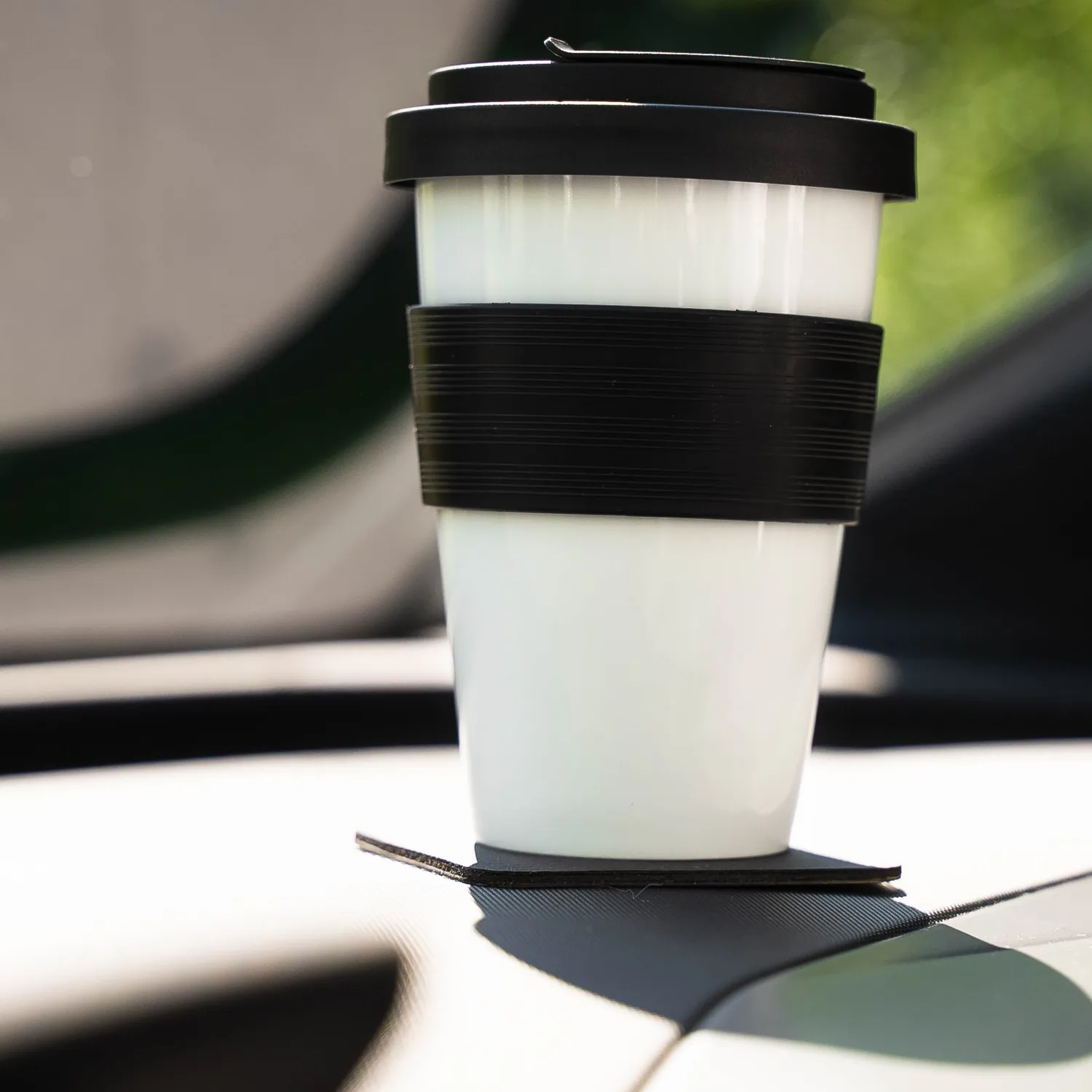 Silwy tazza magnetica porcellana da viaggio con coperchio