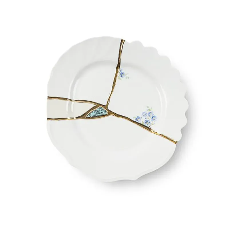 Seletti Kintsugi Piatto Dessert N.3 Porcellana