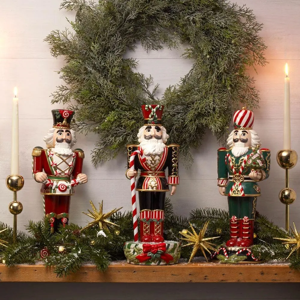 Fitz and Floyd Holiday Nutcracker Sugar Plum King 17 schiaccianoci 43 cm