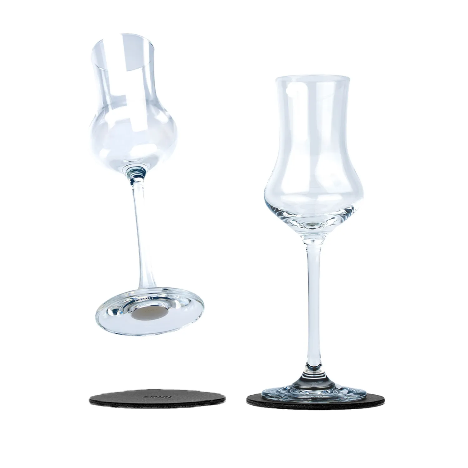 Silwy Liquore bicchieri magnetici cristallo 2 pezzi antiscivolo