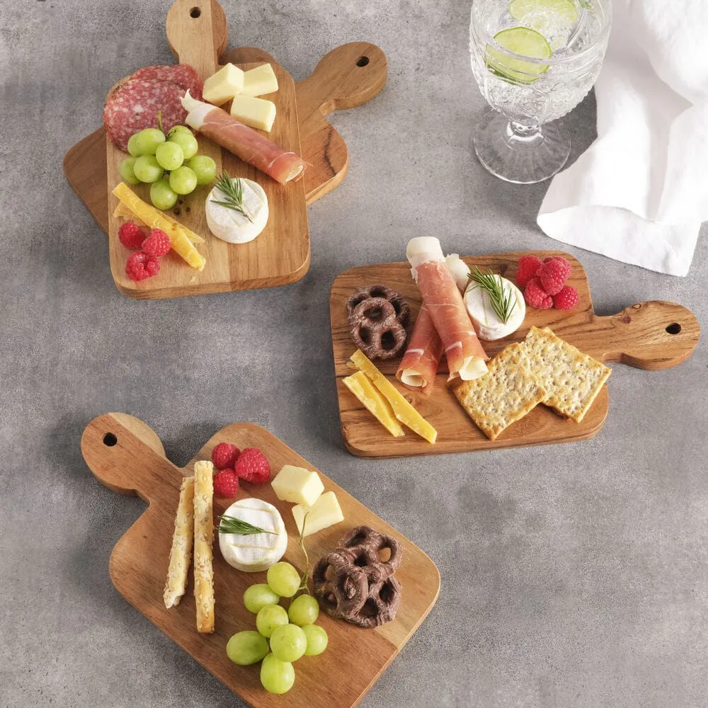 Fitz and Floyd Caleb mini taglieri legno acacia set 4