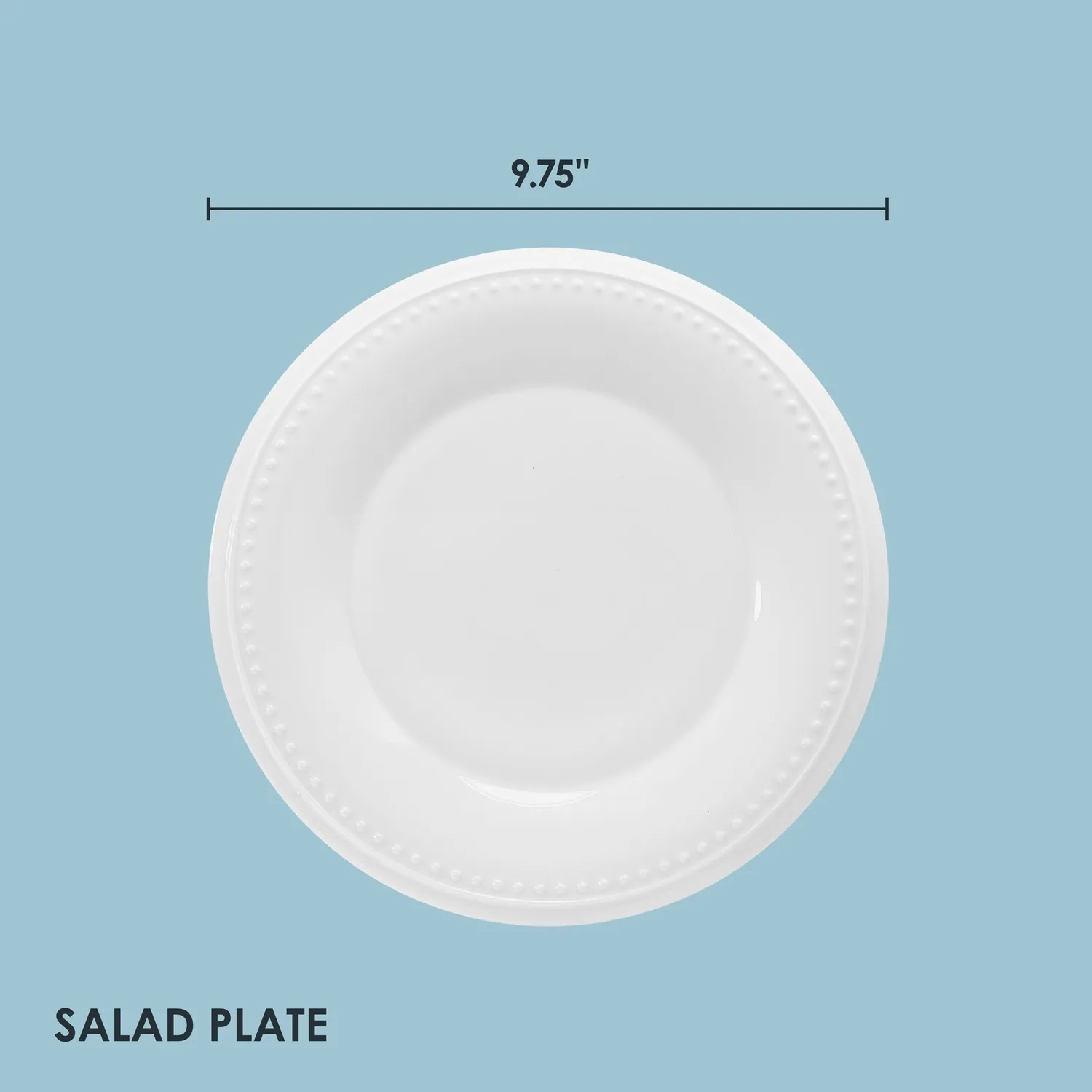 Fitz and Floyd Nevaeh White piatti insalata bone china 4 pz