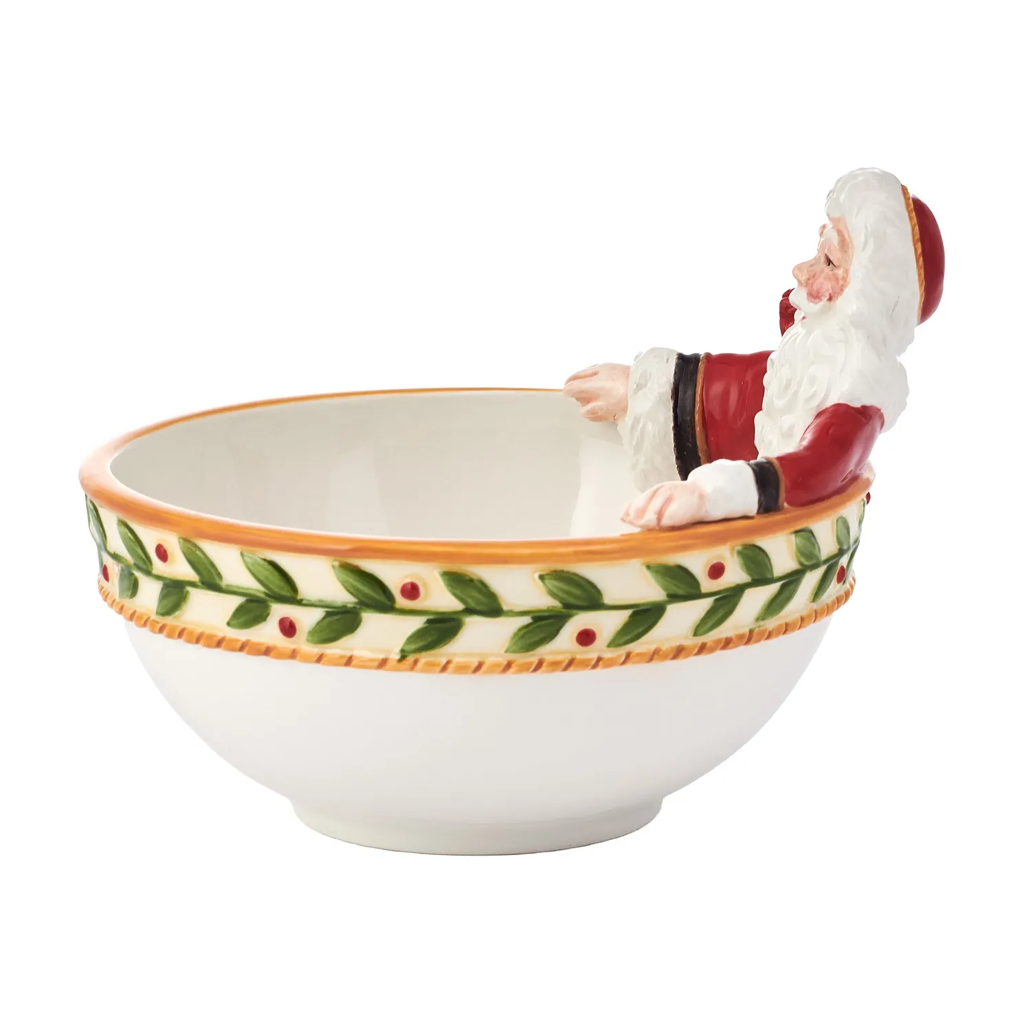 Fitz and Floyd Santa's Gift Small ciotola caramelle natale