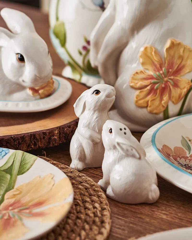 Fitz and Floyd Meadow Rabbit set sale e pepe ceramica