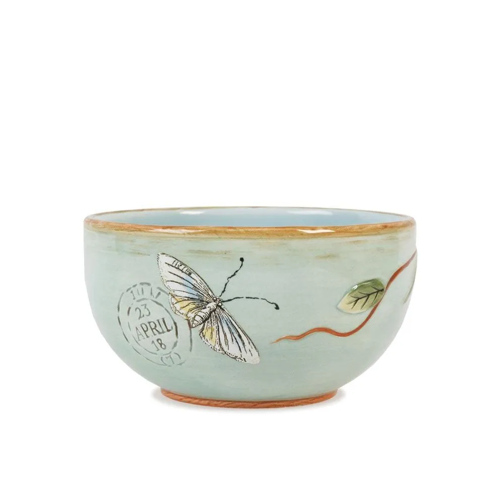 Fitz and Floyd Toulouse set 4 ciotoline verdi 19 oz ceramica