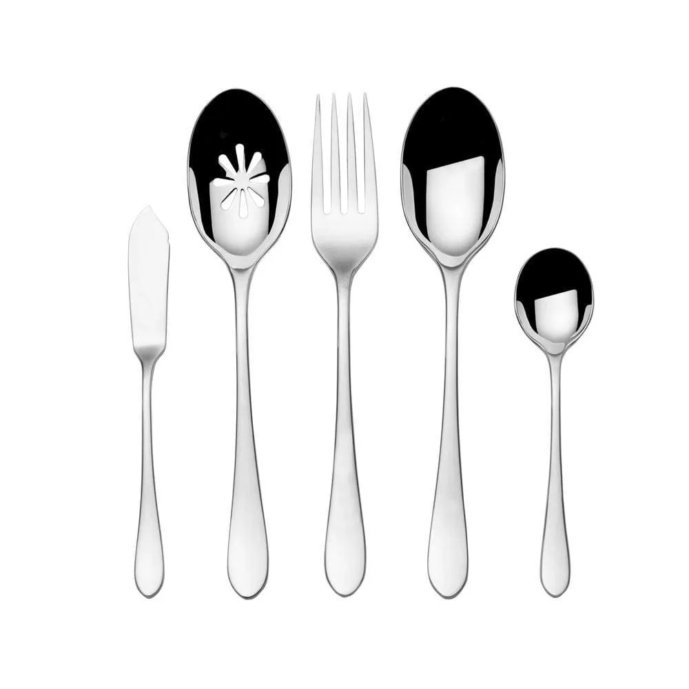 Fitz and Floyd Nevaeh Coupe set posate 45 pezzi acciaio