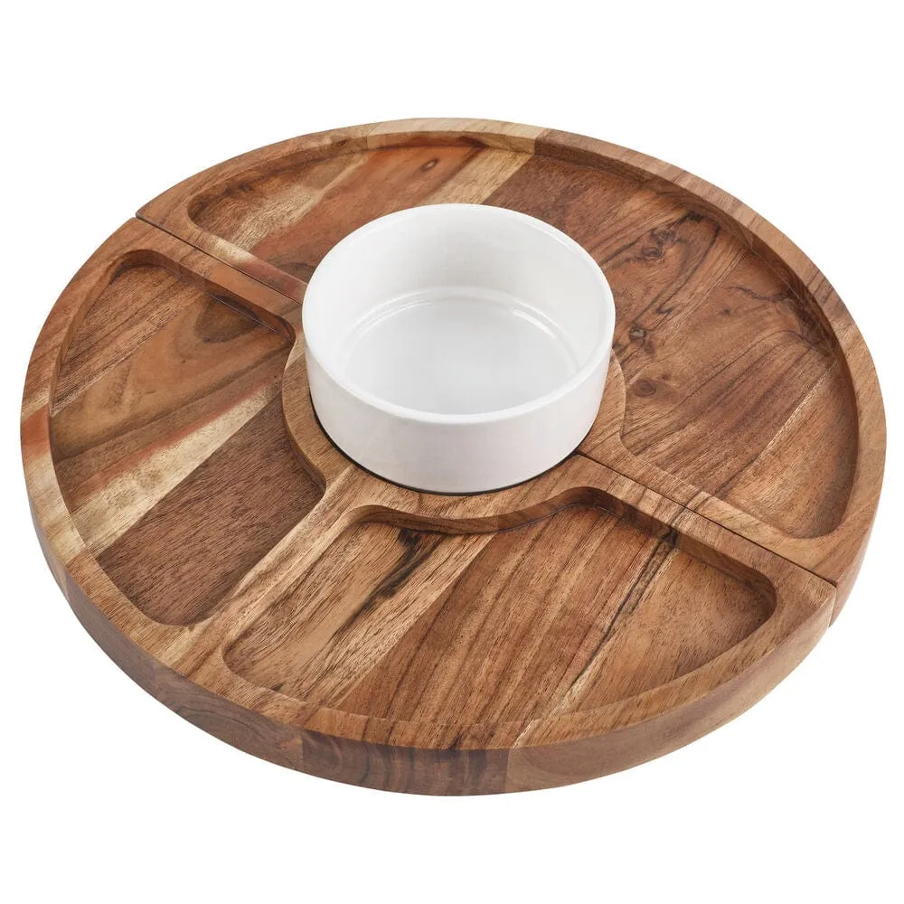 Fitz and Floyd Charcuterie tagliere legno magnetico 5 pezzi