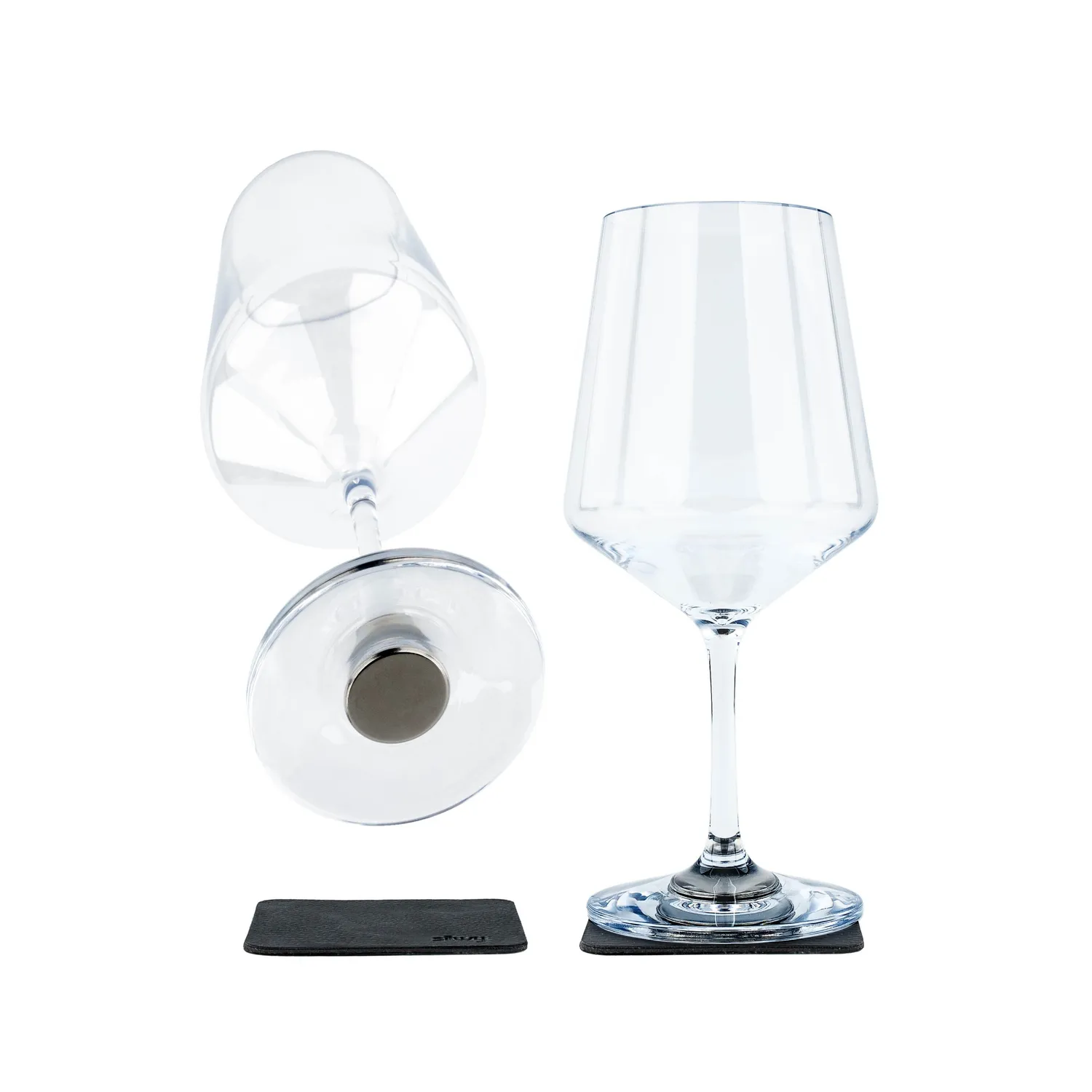 Silwy Wine Classic bicchieri magnetici plastica 2 pezzi