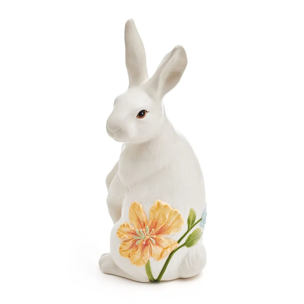 Fitz and Floyd Meadow statuetta coniglio seduto maiolica 34 cm