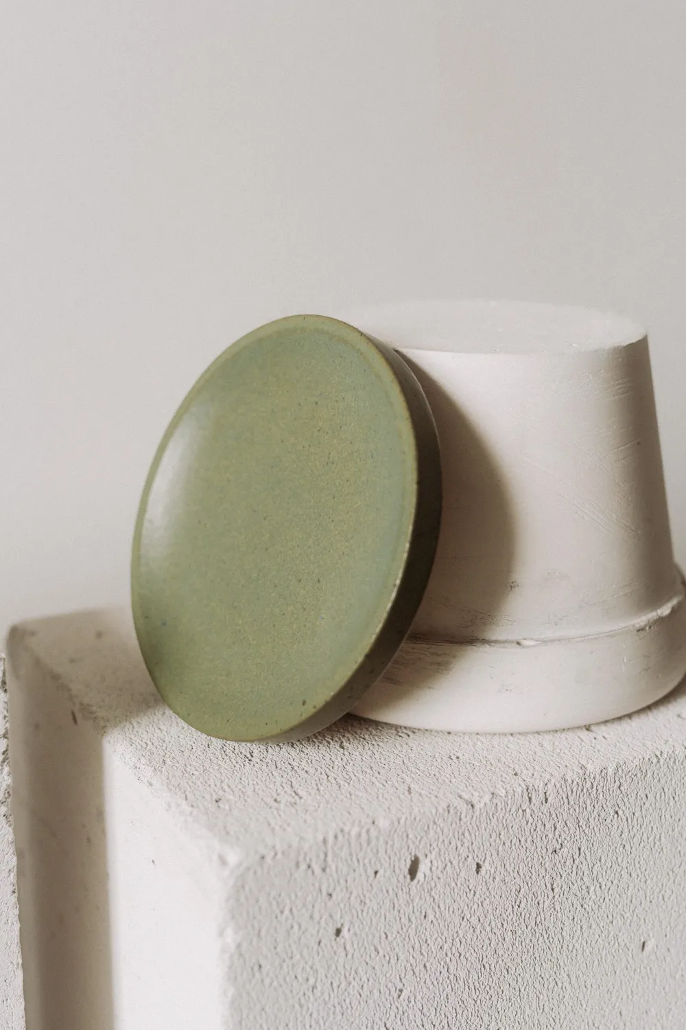 Poemi Aarde piattino ceramica 16 cm verde opaco