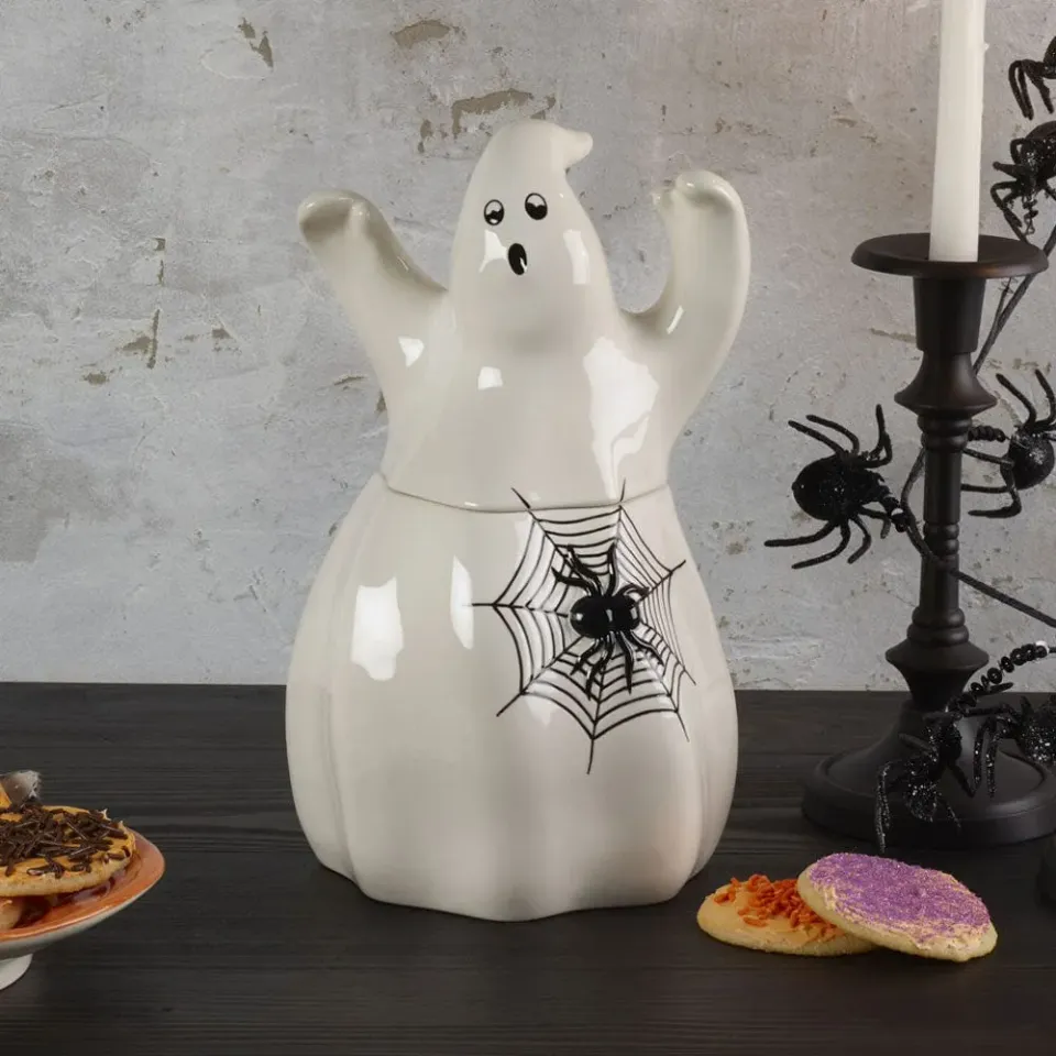 Fitz and Floyd Halloween biscottiera fantasma terraglia