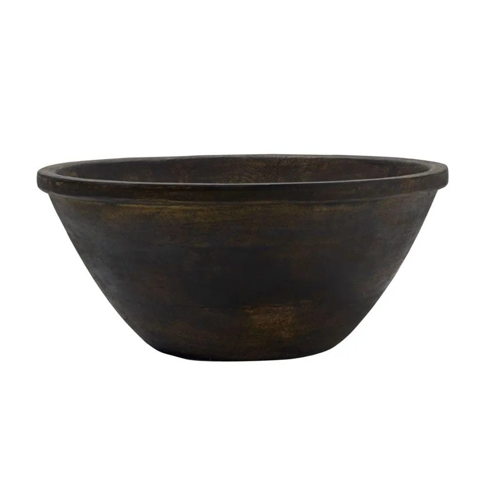Fitz and Floyd Austin Craft Ciotola Legno Mango Espresso 3 Qt