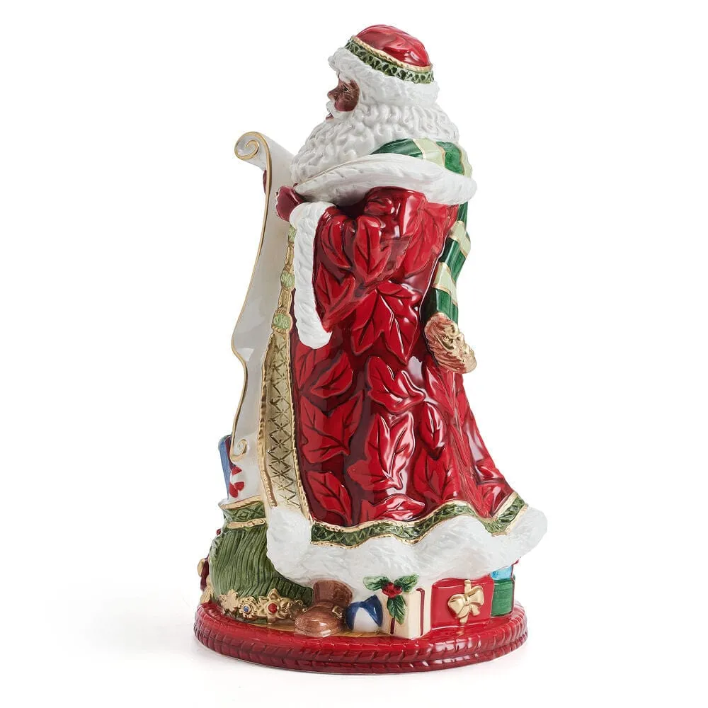 Fitz and Floyd Holiday Home Studio Santa statuetta 33 cm maiolica