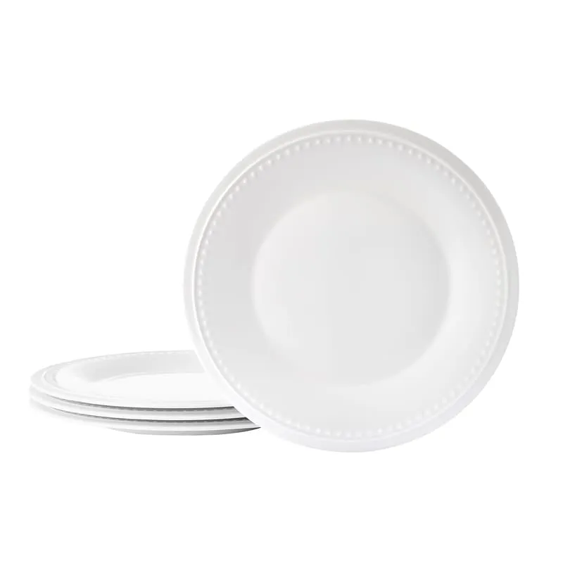 Fitz and Floyd Nevaeh White piatti insalata bone china 4 pz