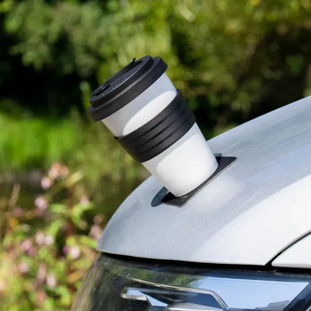Silwy tazza magnetica porcellana da viaggio con coperchio