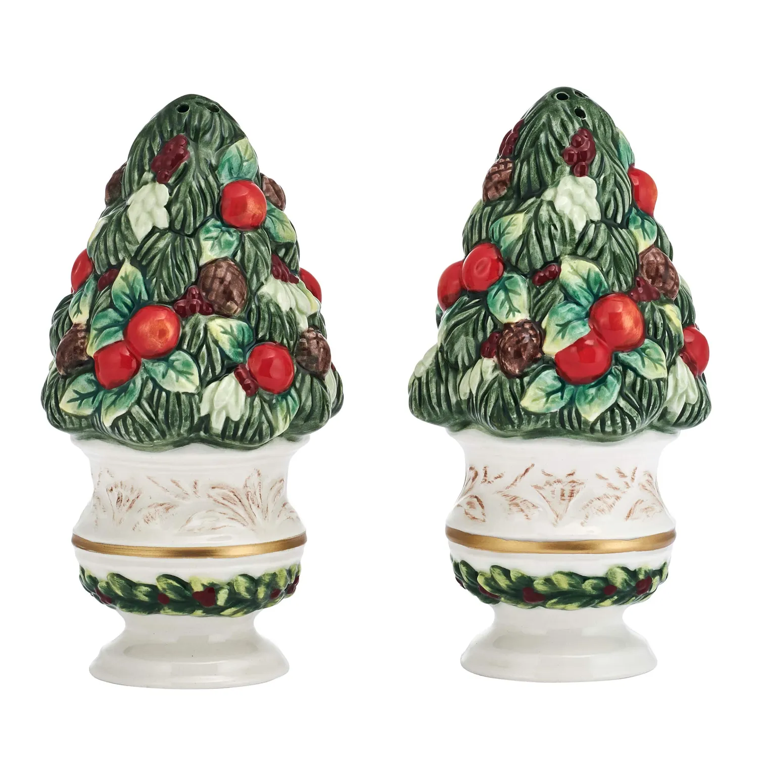 Fitz and Floyd Winter Frost Set sale e pepe alberi