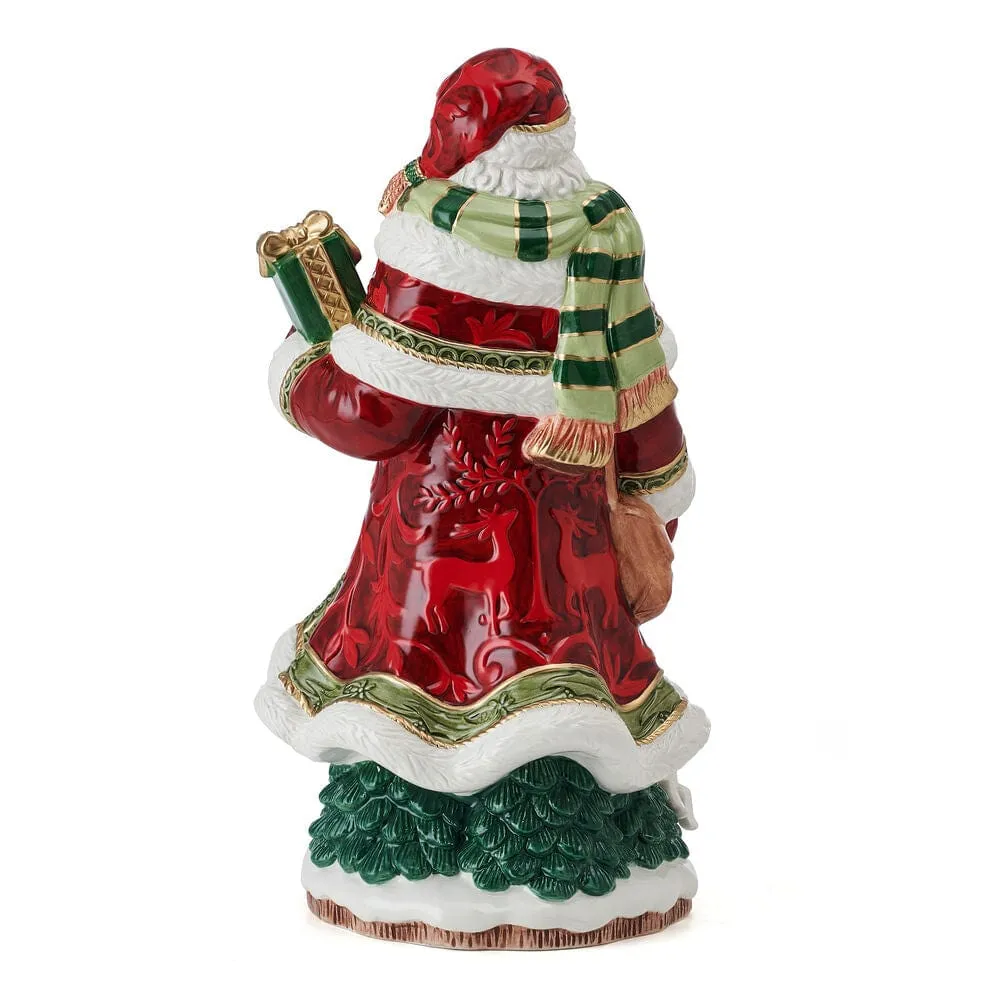 Fitz and Floyd Telluride Studio Santa Statuetta 13 IN Rossa