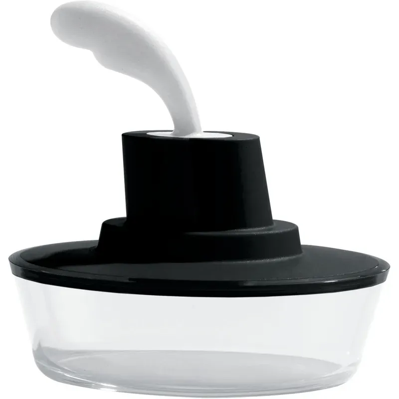 Alessi Ship Shape contenitore blu con spatola