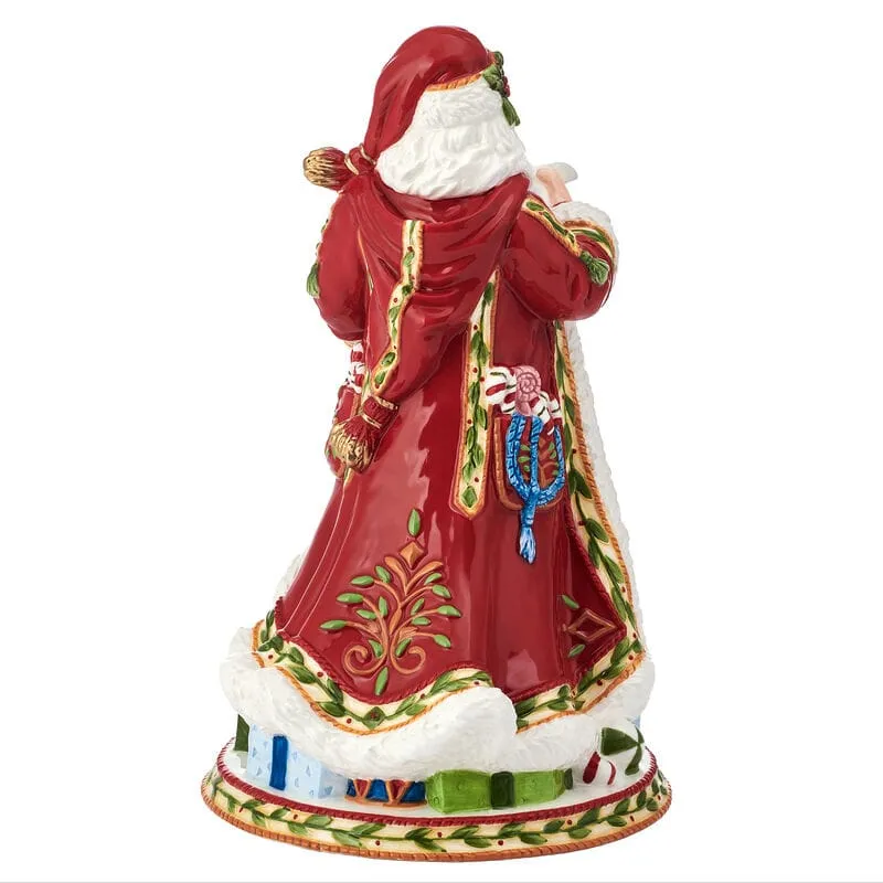 Fitz and Floyd Santa's Gift statuetta Babbo Natale 12 pollici