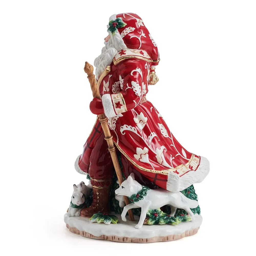 Fitz and Floyd Town Country Studio statuina Babbo Natale 32 cm