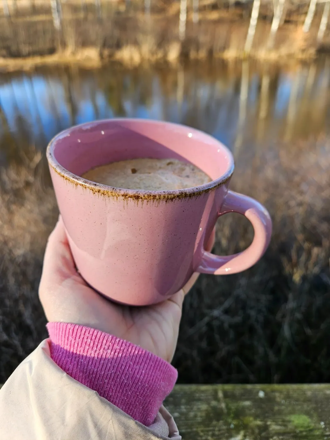 Pure Living Rustico tazzine caffè 6 pezzi rosa gres