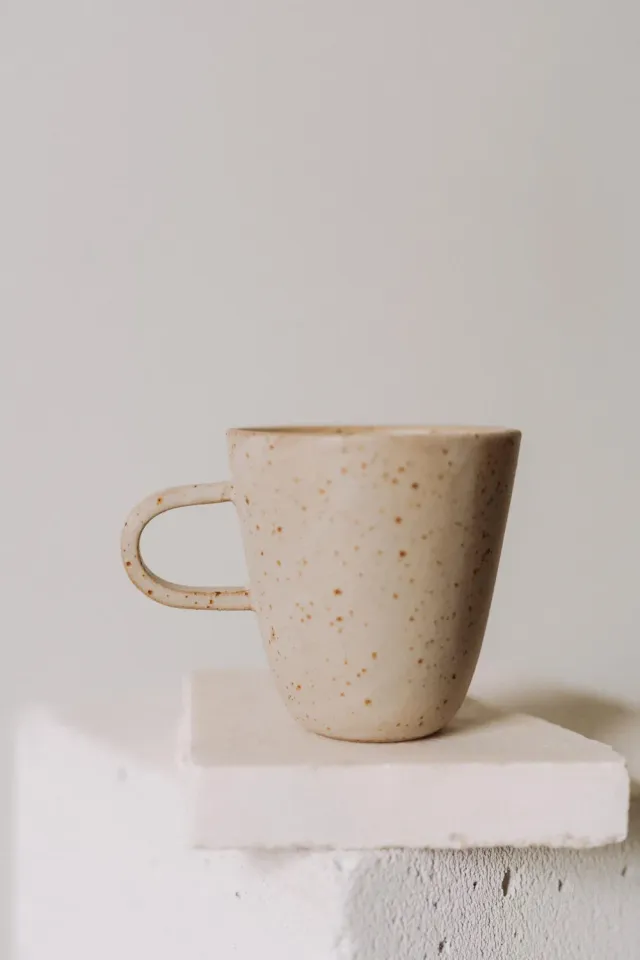 Poemi Earth tazza 380 ml in gres ceramico beige