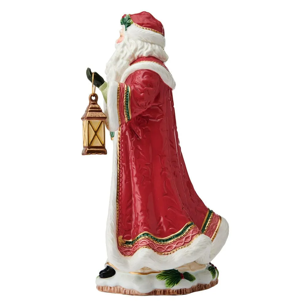 Fitz and Floyd Crimson Santa statuetta natalizia 34 cm