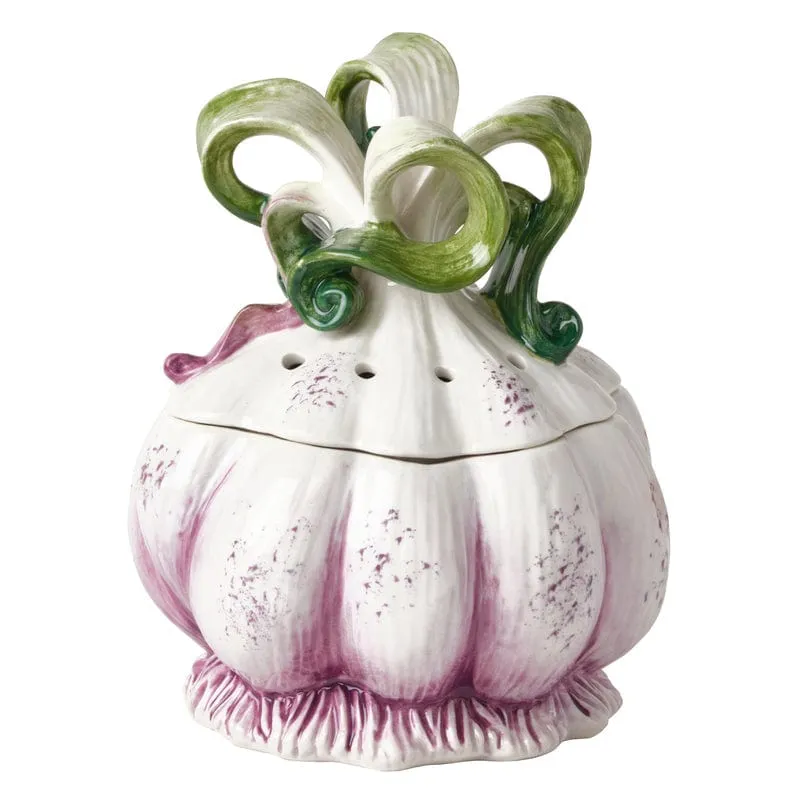 Fitz and Floyd Sicily Green agliiera terracotta verde aglio