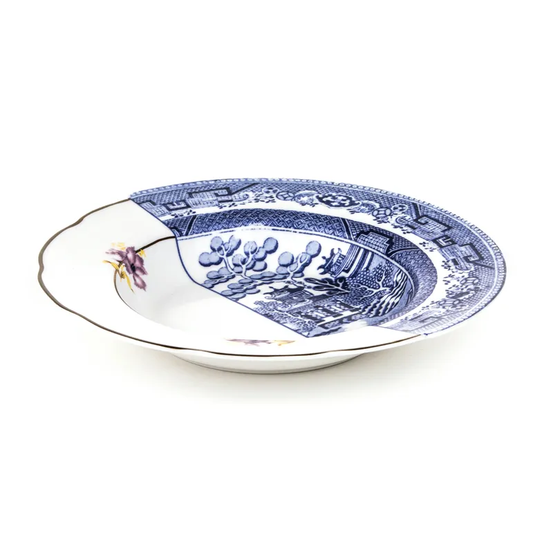 Seletti Hybrid Fillide piatto fondo porcellana bone china
