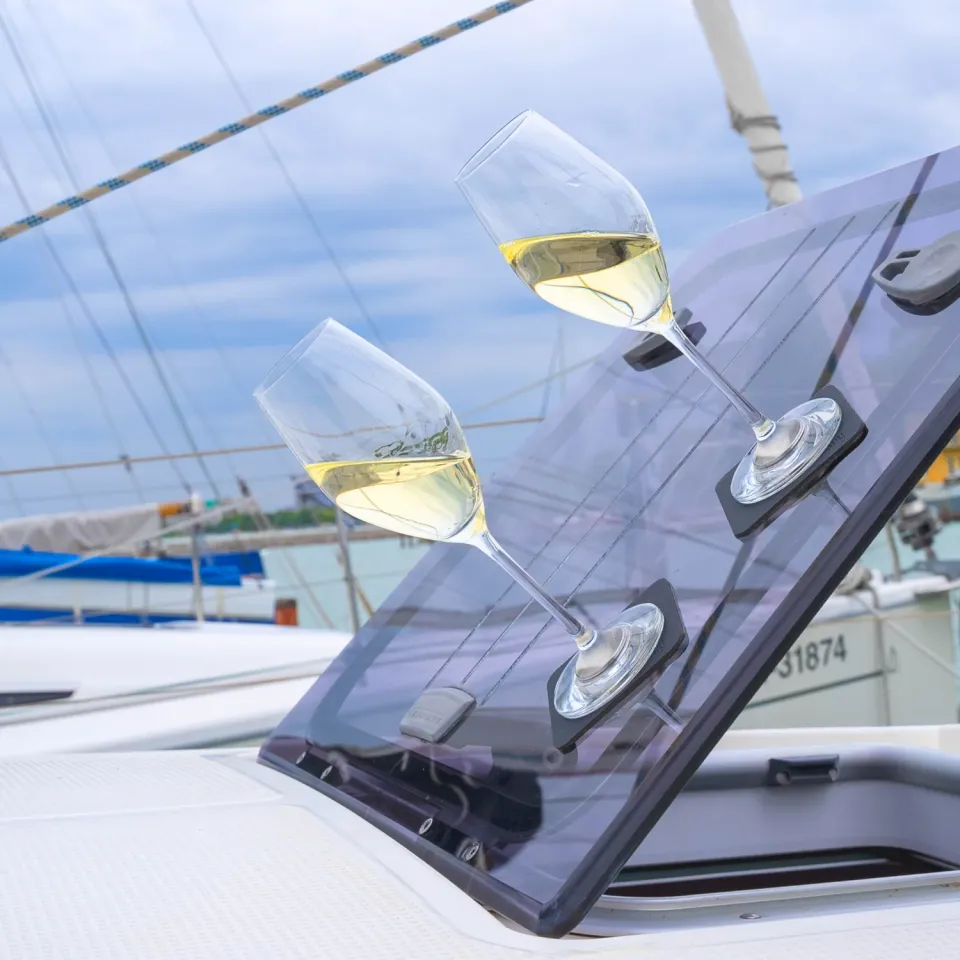 Silwy Champagne Bicchieri Magnetici Cristallo Tritan 2 Pezzi
