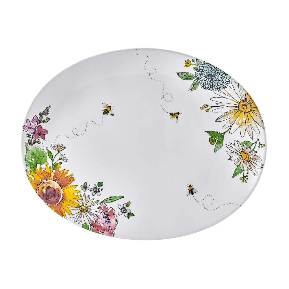 Fitz and Floyd Emi's Garden piatto portata 16" fiori