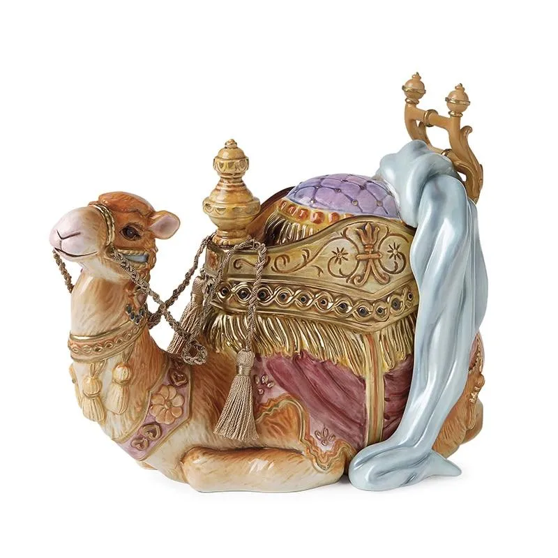Fitz and Floyd Nativity Cammello Accovacciato presepe ceramica