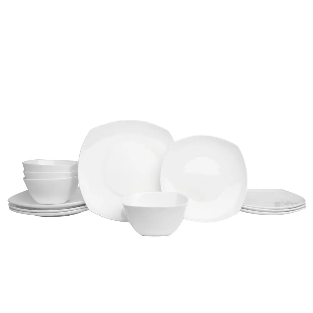 Fitz and Floyd Nevaeh White servizio piatti 12 pezzi bone china