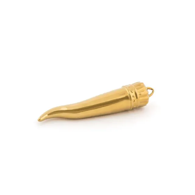 Seletti Memorabilia corno decorativo gold