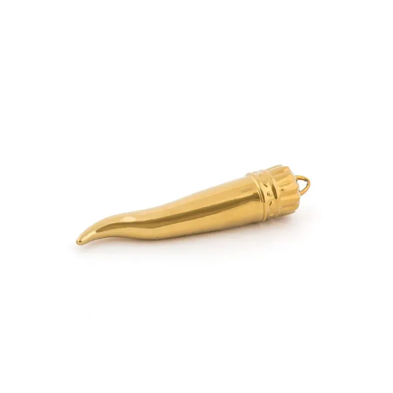 Seletti Memorabilia corno decorativo gold