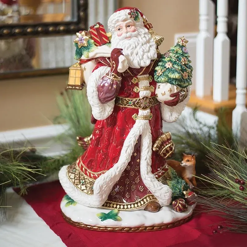 Fitz and Floyd Renaissance Holiday Statuina Babbo Natale 47 cm