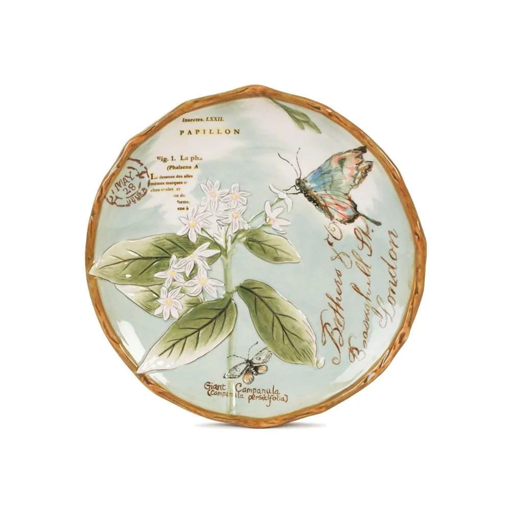 Fitz and Floyd Toulouse Set 4 Piatti Insalata Verdi Stoneware