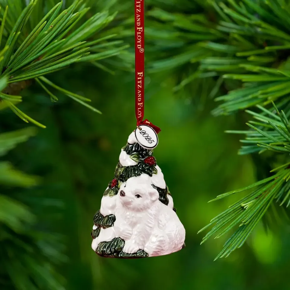 Fitz and Floyd Woodland Holiday ornamento albero 2025 orso