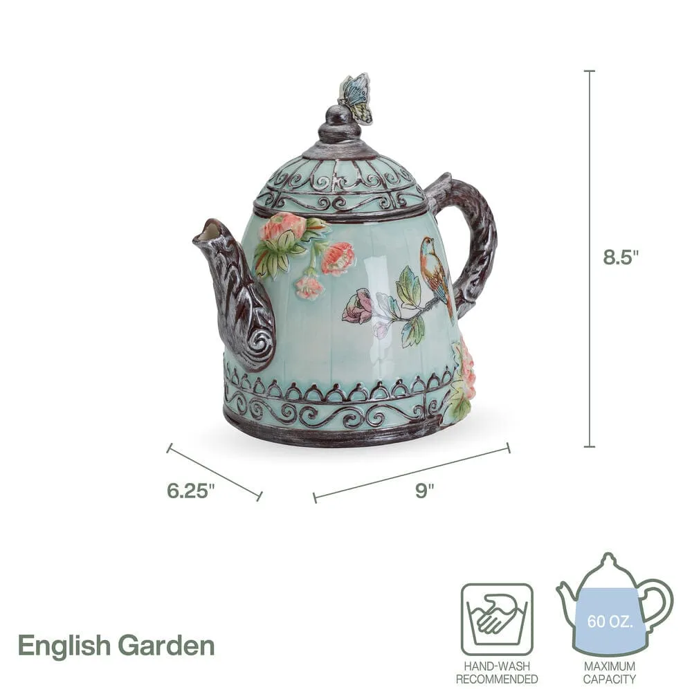 Fitz and Floyd English Garden teiera ceramica 1,7 L