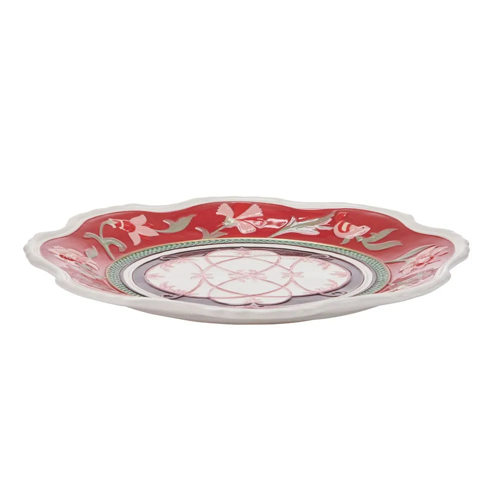 Fitz and Floyd Chalet piatto da portata rotondo 15" natalizio