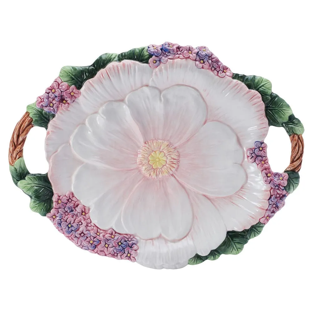 Fitz and Floyd Jardin vassoio da portata 48 cm floreale