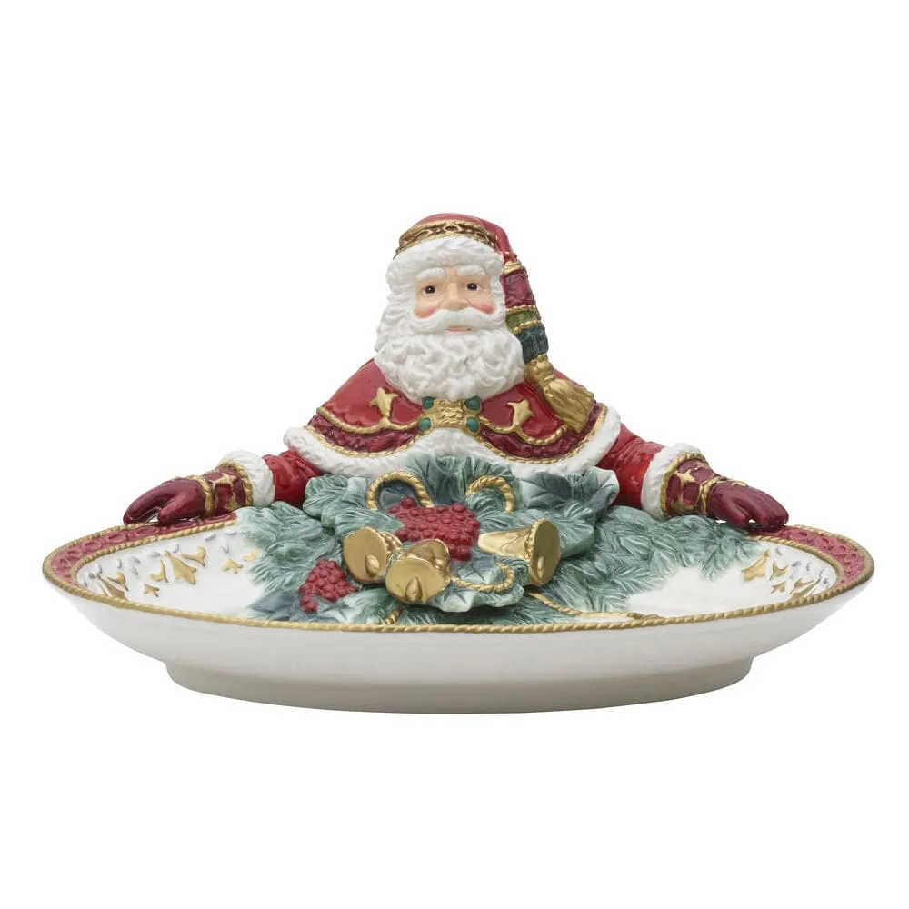 Fitz and Floyd Noel Holiday Santa ciotola portata natalizia