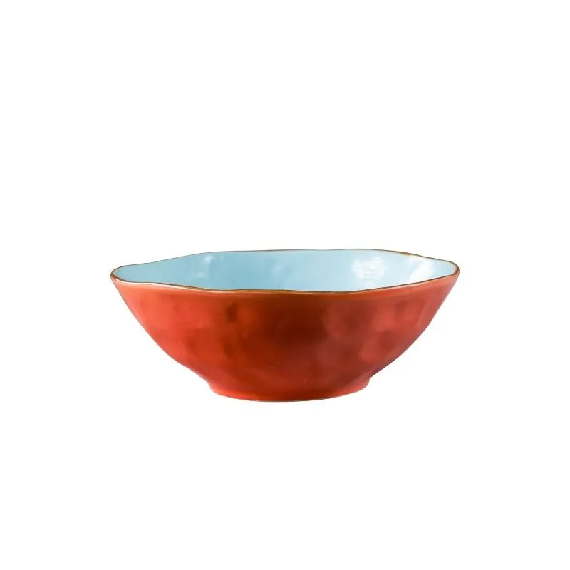 Novità Home Mediterraneo insalatiera media gres colorata