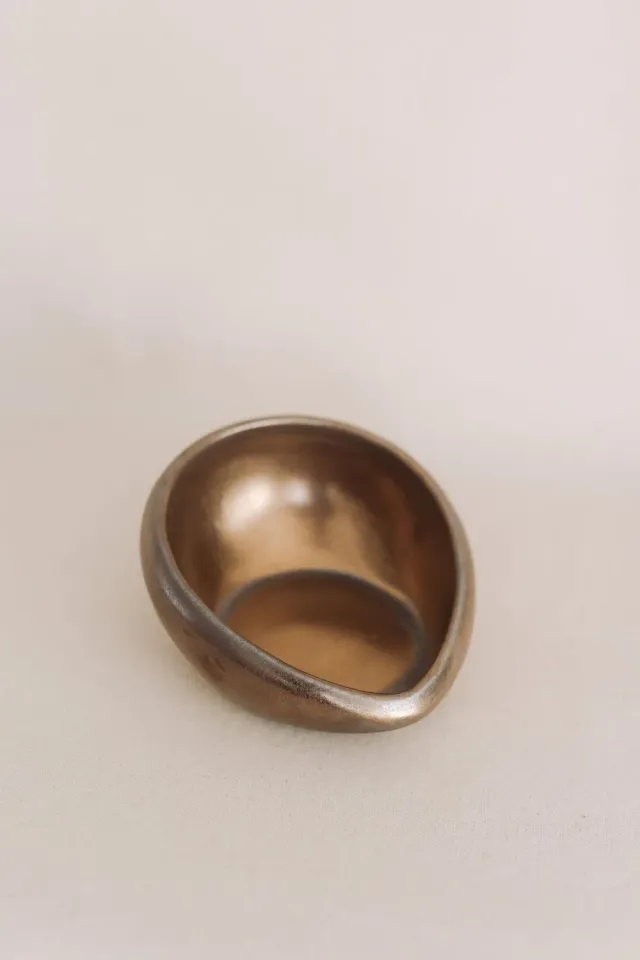 Poemi Auriu bowl ovale 14 cm nero oro