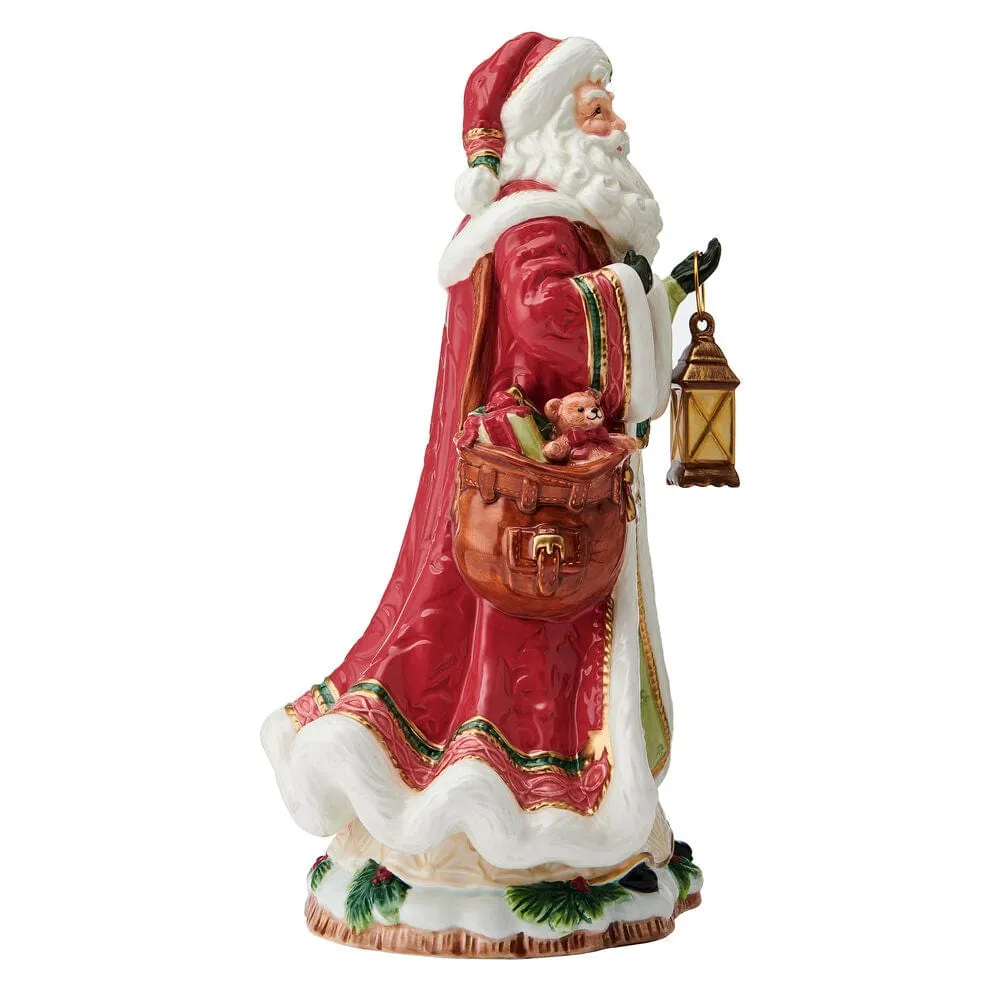 Fitz and Floyd Crimson Santa statuetta natalizia 34 cm